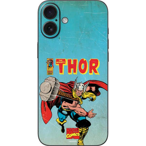 Marvel Classic Comics The Mighty Thor iPhone 16 Plus Skin